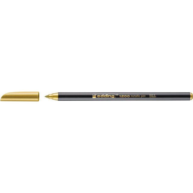 Edding - Fineliner Edding 1200 F Metallic Gold | Boîte extérieure une pièce de 10