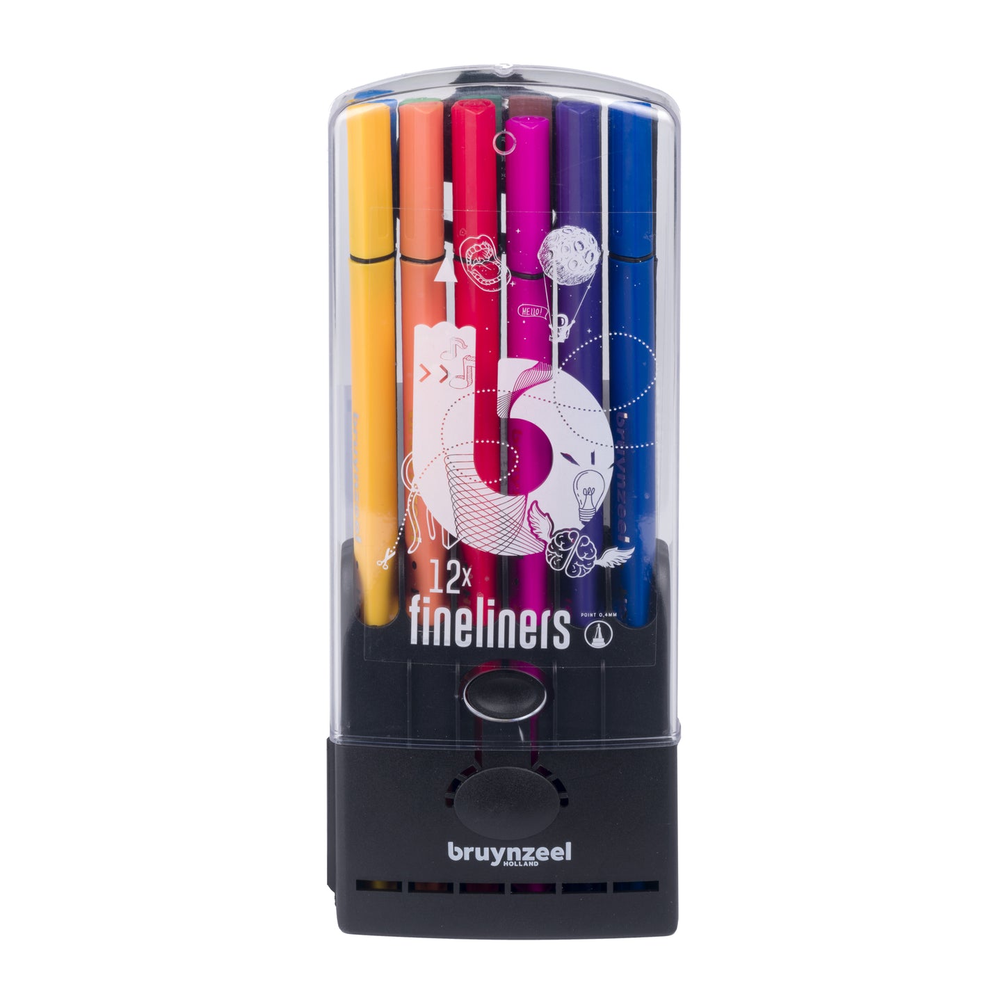 Bruynzeel - Trousse Fineliner avec 12 couleurs