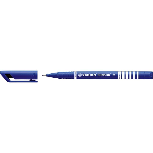 STABILO - Fineliner Sensor 187/41 blauw | 10 stuks