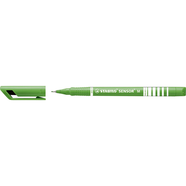 STABILO - Fineliner Sensor 187/43 medium light green | 10 pieces
