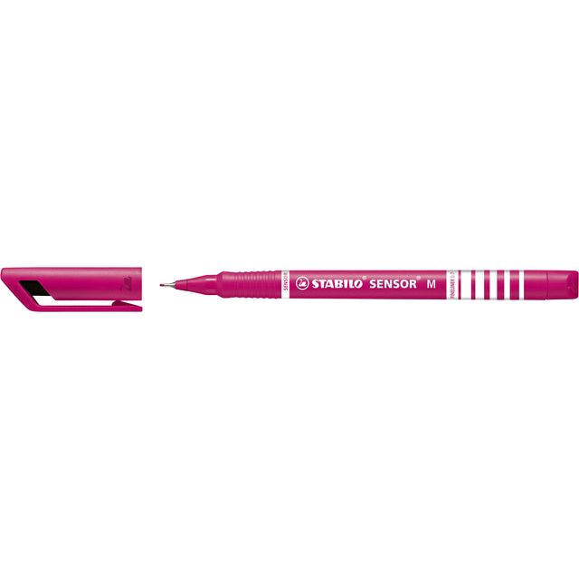 Stabilo - Fineliner -Sensor 187/56 M Pink | Außenschachtel ein 10 Stück