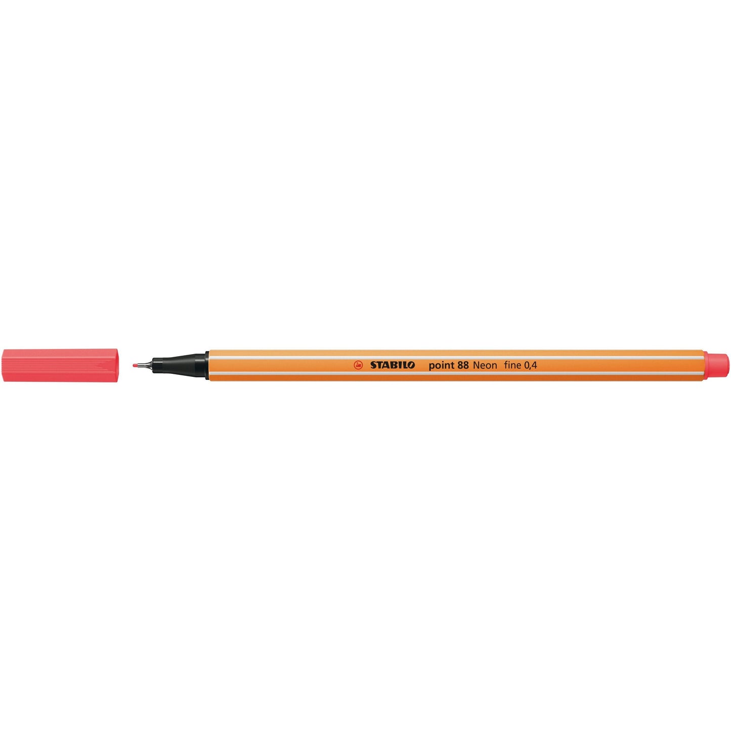 Stabilo - Fineliner point 88/040 fino rojo neón | 10 piezas