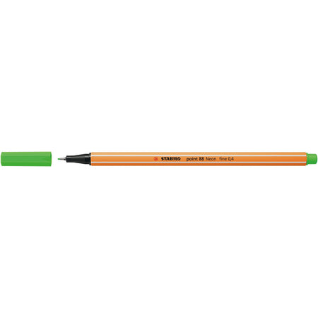 Stabilo -  Fineliner point 88/033 f neon groen | 10 stuks