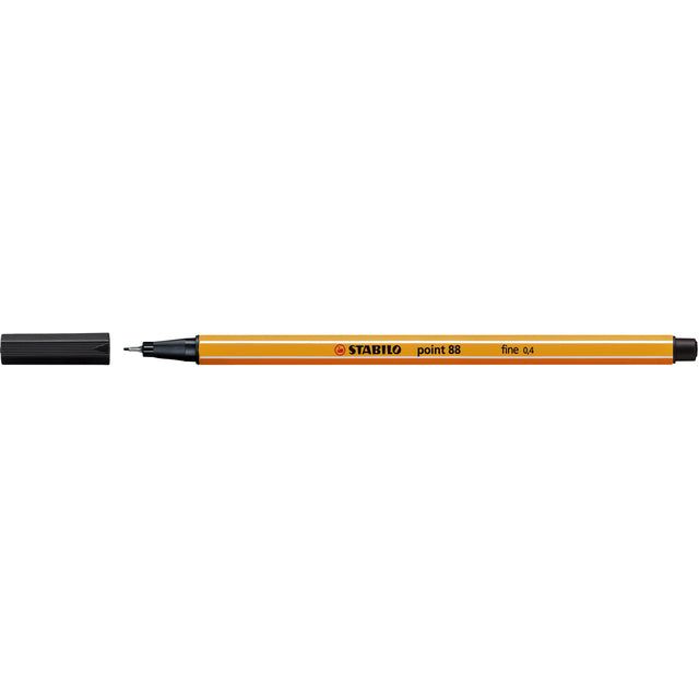 Stabilo - Fineliner point 88/46 zwart | 10 stuks