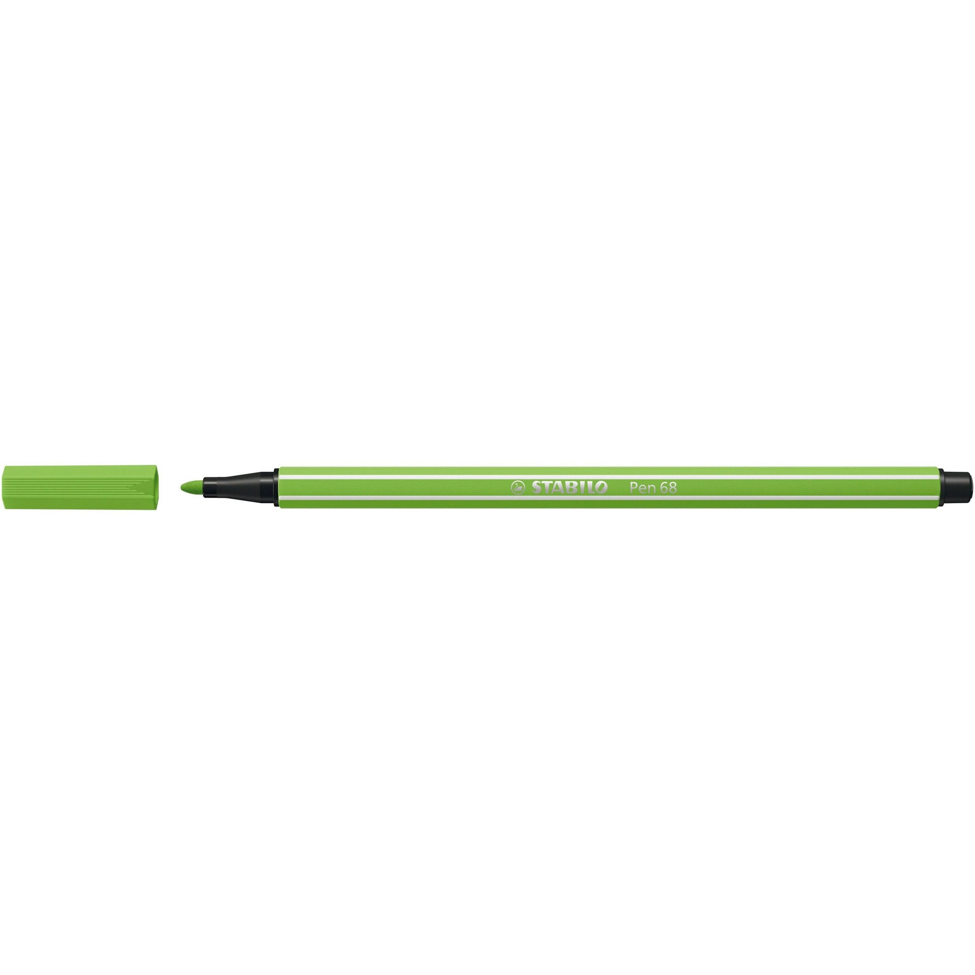 Stabilo - Felt-tip pen Pen 68/33 medium light green | 10 pieces