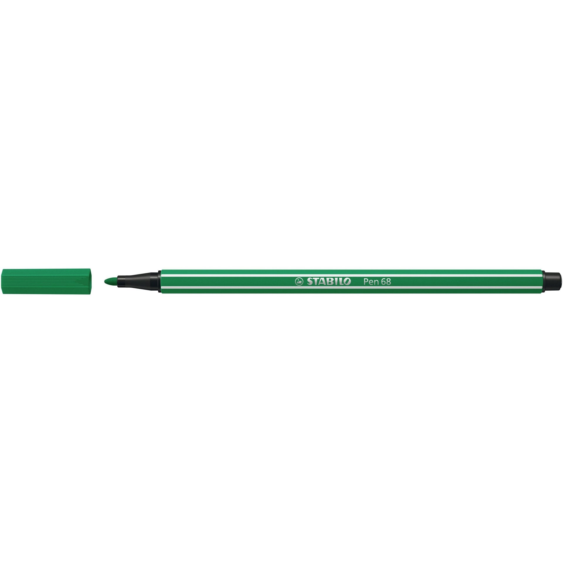 Stabilo - Felt-tip pen Pen 68/36 medium emerald green | 10 pieces