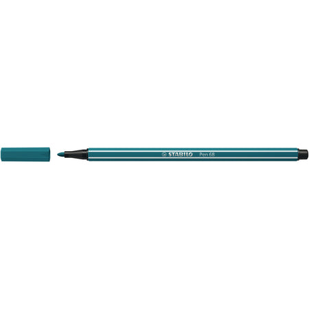 Stabilo - Feutre 68/51 bleu turquoise moyen | 10 pièces