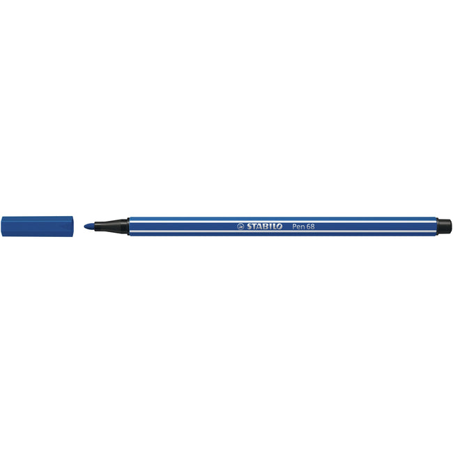Stabilo -  Viltstift pen 68/32 m donkerblauw | 10 stuks