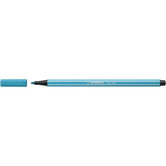 Stabilo -  Viltstift pen 68/57 m azuurblauw | 10 stuks