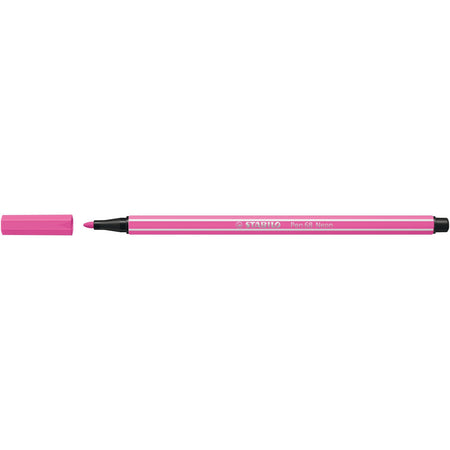 STABILO - Feutre 68/056 rose fluo moyen | 10 pièces
