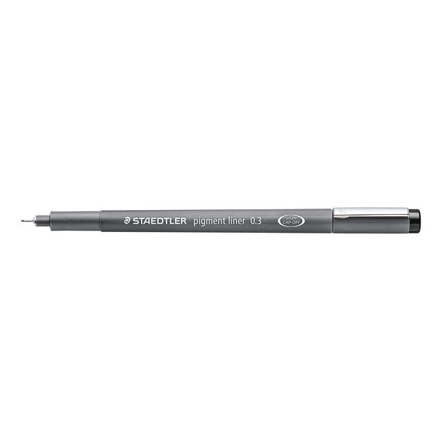 Staedtler - Fineliner Pigment 308 0,3 mm schwarz | 1 Stück