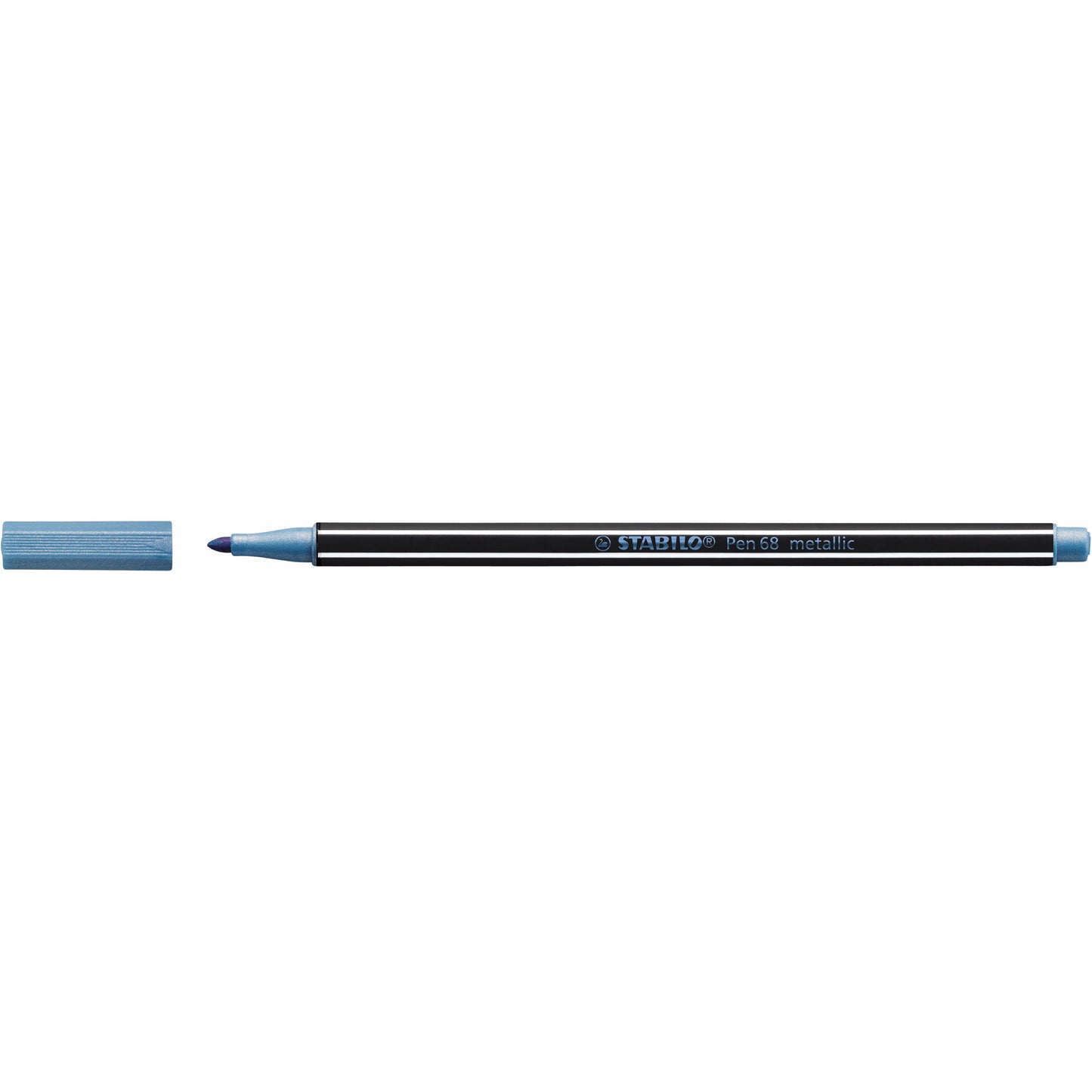Stabilo - Pennarello Penna 68/841 blu metallizzato medio