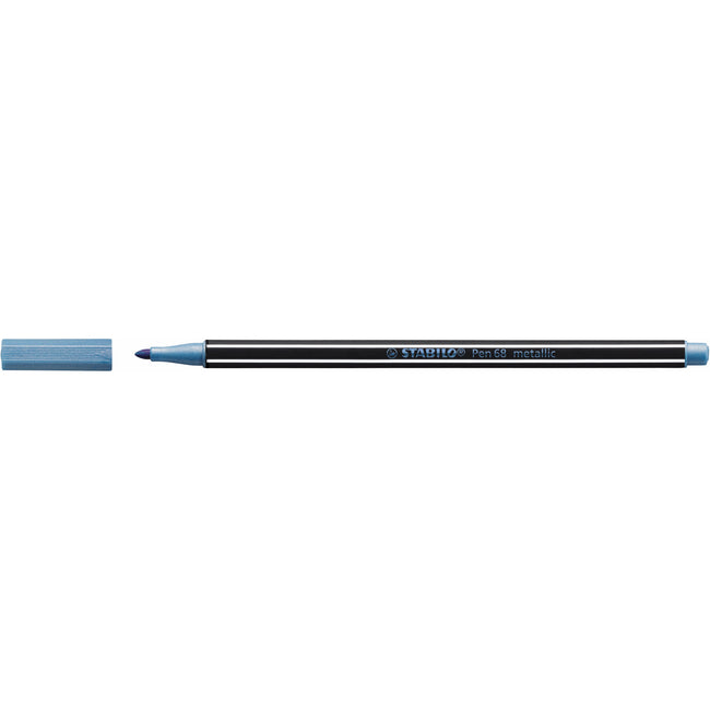 Stabilo -  viltstift Pen 68 Metallic, blauw