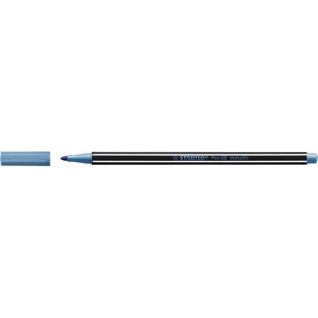 Stabilo - Filz -Tip Pen 68/841 M Metallic Blue | 1 Stück