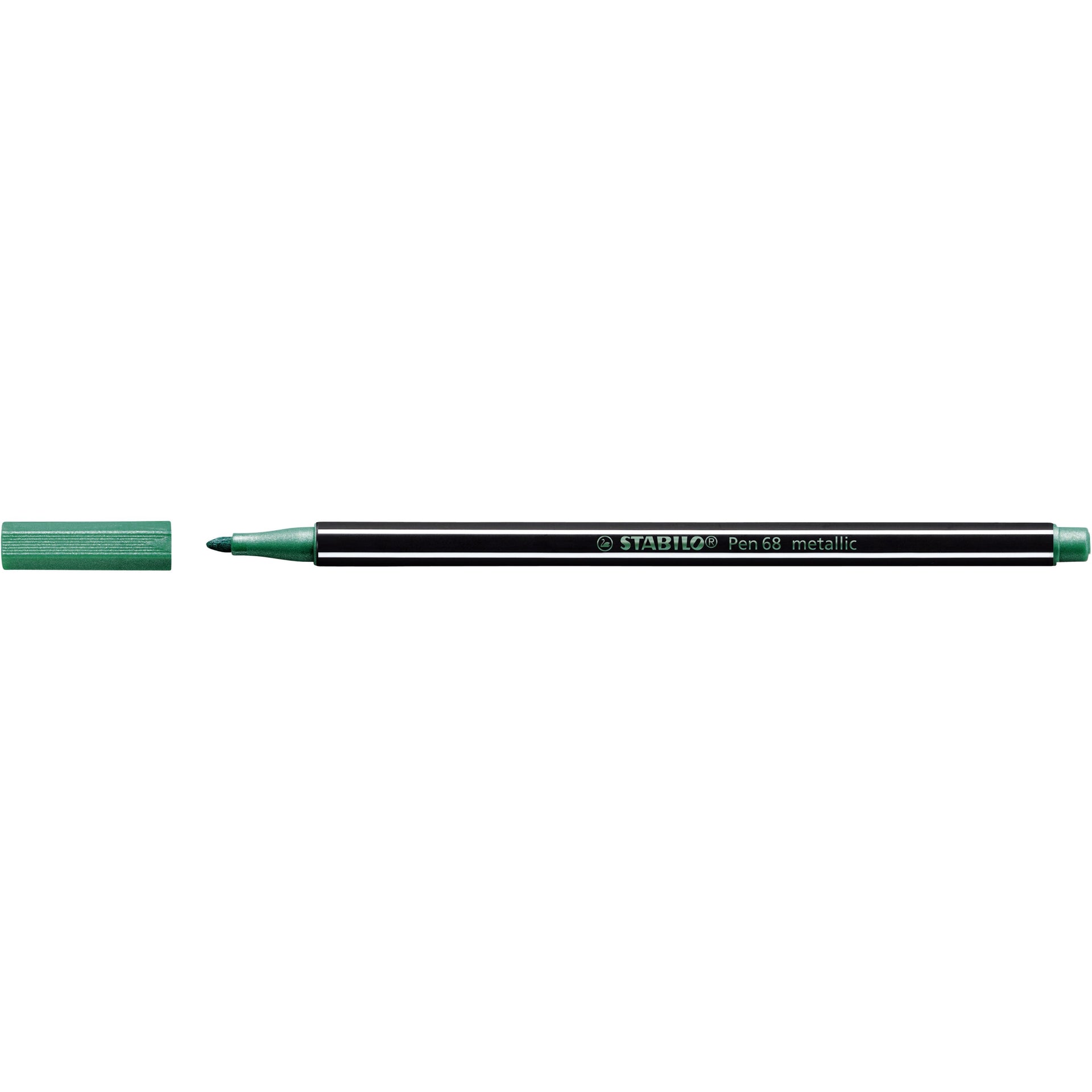 Stabilo - Pennarello Penna 68/836 verde metallizzato medio | 10 pezzi