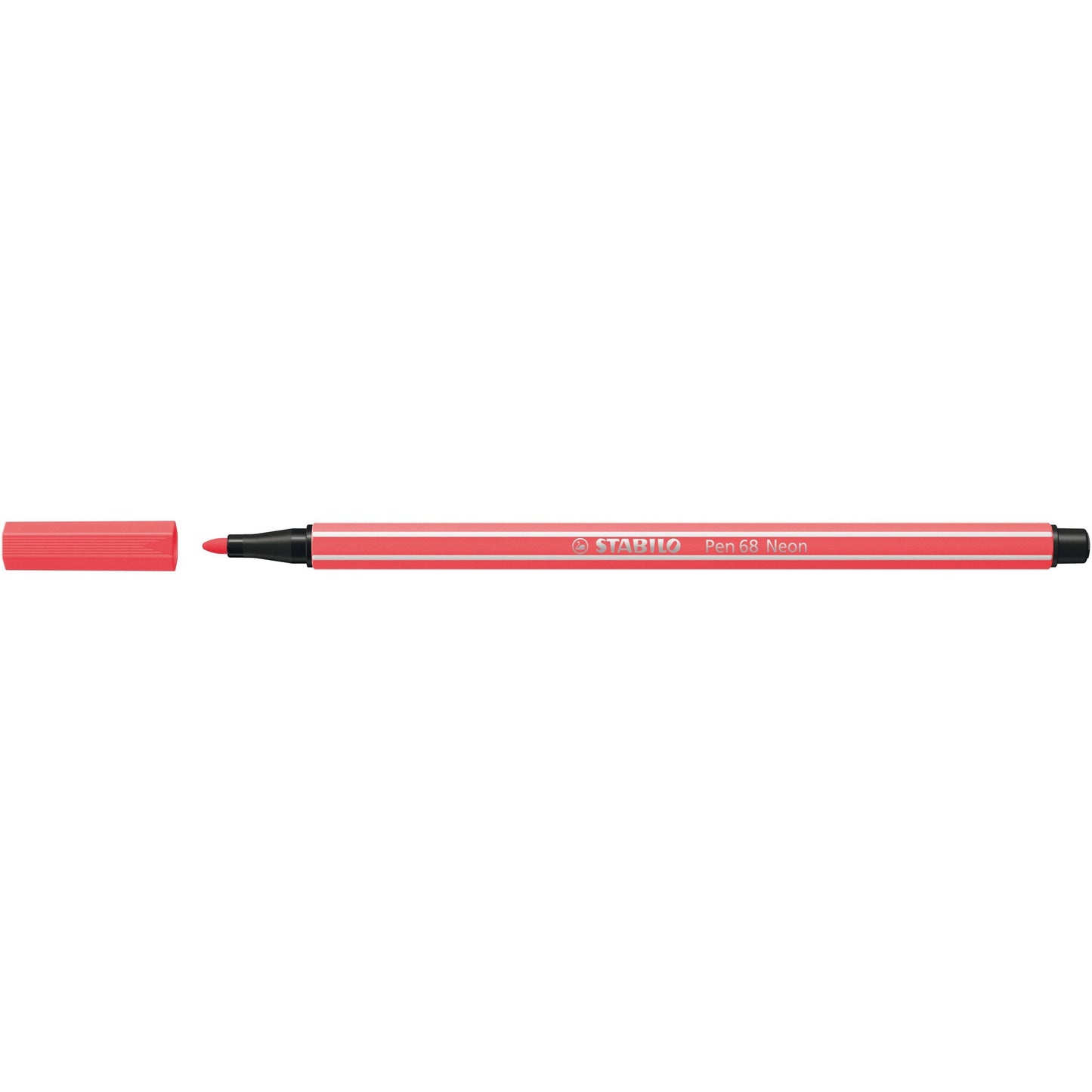 Stabilo - Feutre 68/040 moyen rouge fluo
