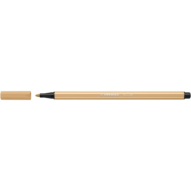 Stabilo -  Viltstift pen 68/88 m licht oker | 10 stuks