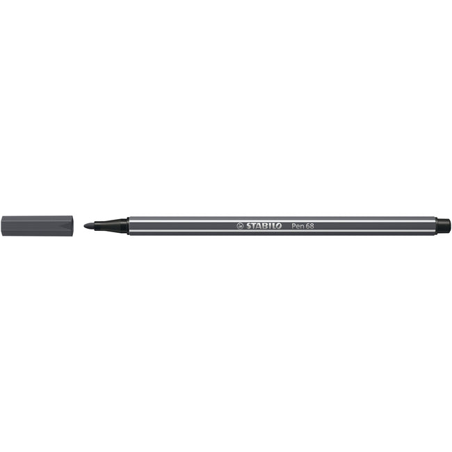 Stabilo -  Pen 68, premium viltstift, diep koud grijs, per stuk