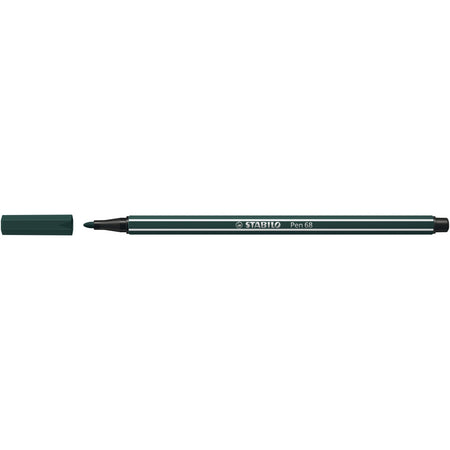 Stabilo - Feutre Stylo 68/63 vert terre moyen | 10 pièces