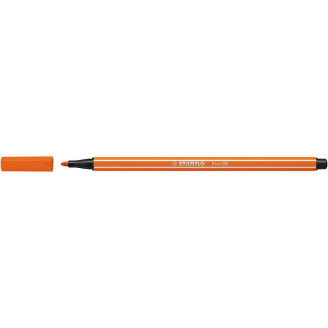 Stabilo -  Viltstift pen 68/30 m vermiljoen | 10 stuks