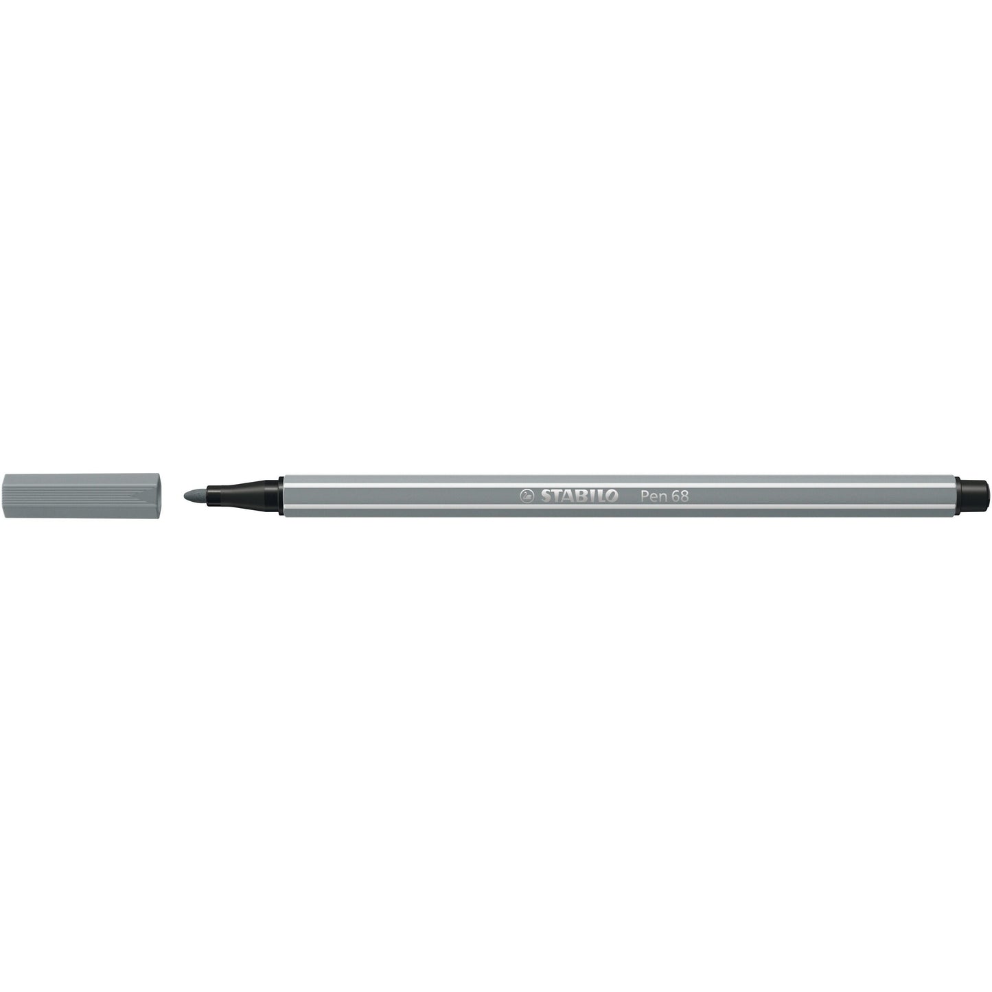 Stabilo -  Viltstift pen 68/95 m middel koudgrijs | 10 stuks