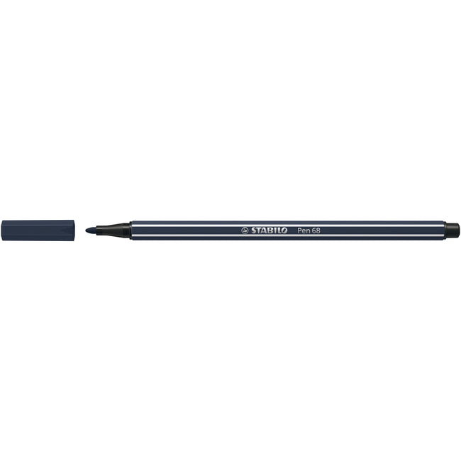 Stabilo -  Viltstift pen 68/98 m paynesgrijs | 10 stuks