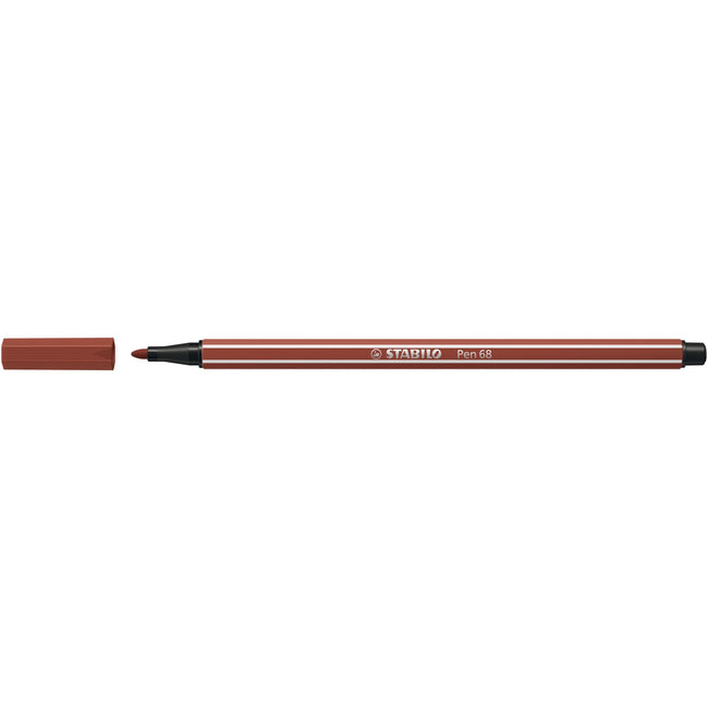 Stabilo -  Viltstift pen 68/75 m sienna | 10 stuks