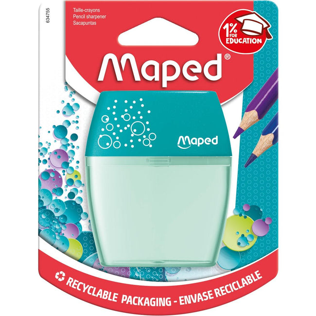 Maped - Sacapuntas Shaker 2 agujeros, en blister