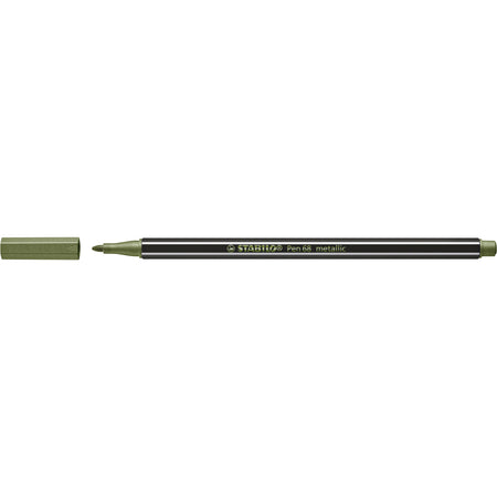 Stabilo - Feutre Stylo 68/843 vert clair métallisé moyen | 10 pièces