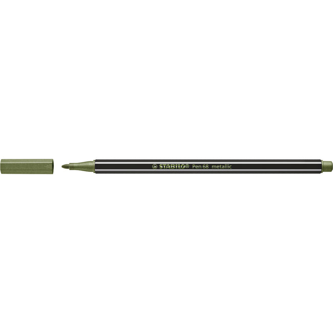 Stabilo -  Viltstift pen 68/843 m metallic lichtgroen