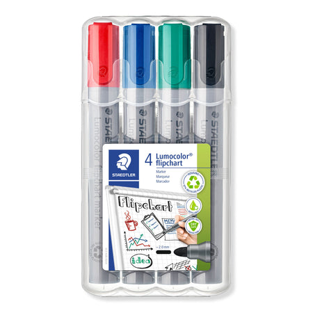 Staedtler -  Viltstift 356 flipover rond 2mm ass