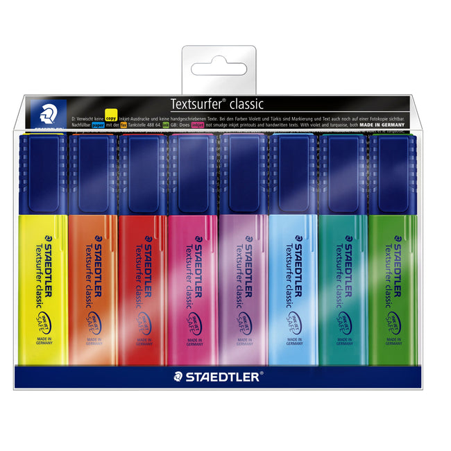 Staedtler - Highlighter 364 Textsurfer assorted 8 pieces
