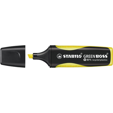 Stabilo -  GREEN BOSS, milieuvriendelijke markeerstift, geel, per stuk