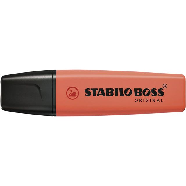 Stabilo - Markeerstift Boss Original 70/140 pastel zacht koraal rood | 10 stuks