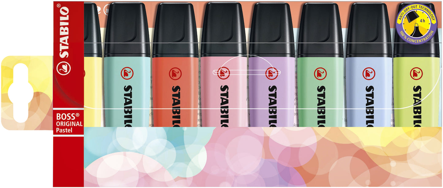 Stabilo - Highlighter BOSS Original 70/8 pastel assorted case of 8 pieces