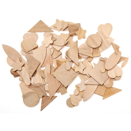Bouhon - gemischtes Holzstück, Set zu 100 Stück