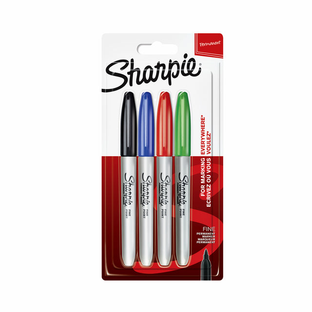 Sharpie - Filise -Tip Pen, dh f 4st assorti | Blasen Sie ein 4 -Stück