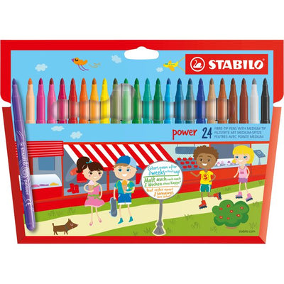 Stabilo - Rotulador power 280/24 surtido estuche de 24 piezas