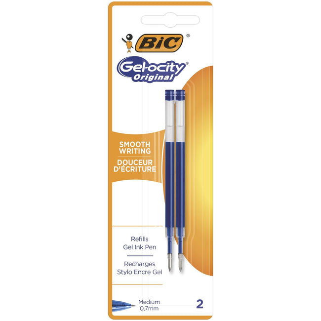 Bic - Gel writer refill for various gel pens M blue blister of 2 pcs