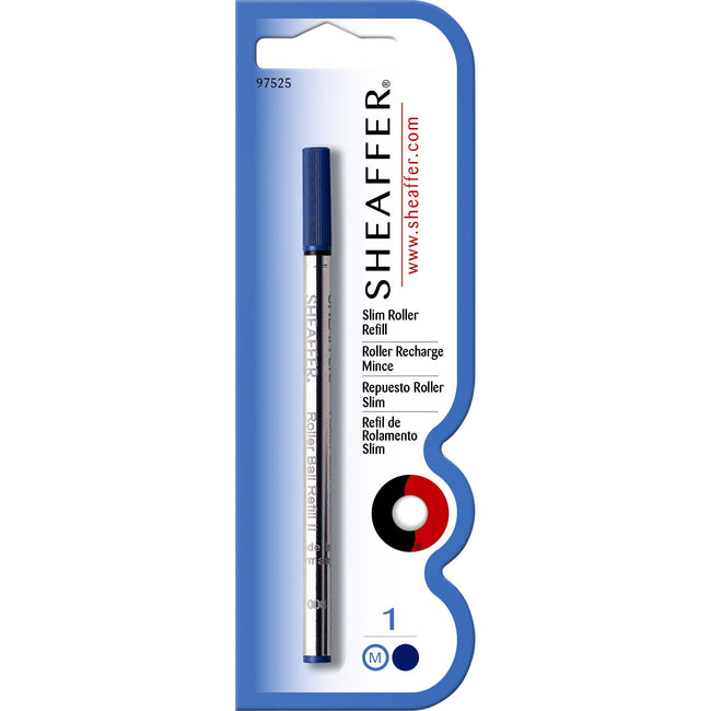 Sheaffer - Recambio para bolígrafo roller slim m azul | 6 piezas