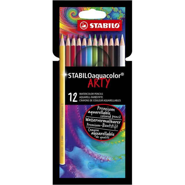 STABILO - CURT DE COULEUR 1624 Aquacolor Arty 12st Ass | Endui un 12 pièces