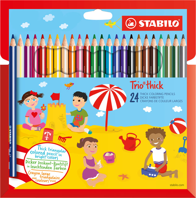 STABILO - CURT DE COLORD 203 TRIO EMPRES 24ST ASSORTI | Blister une pièce 24 | 6 morceaux