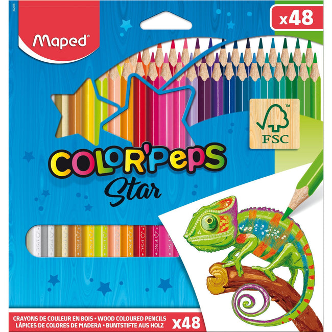 Maped - Matita colorata Color'Peps set di 48 colori
