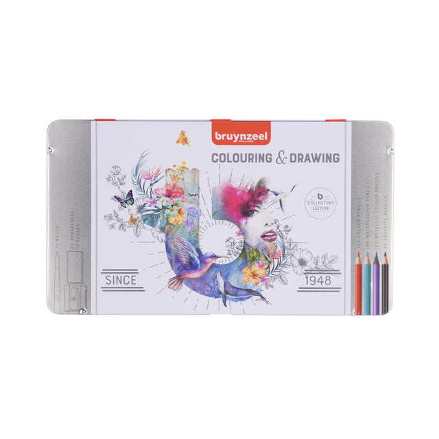 Bruynzeel - crayon coloré Bruynzeel 70-PiEE ASS | Tin un 70 pièces | 3 pièces