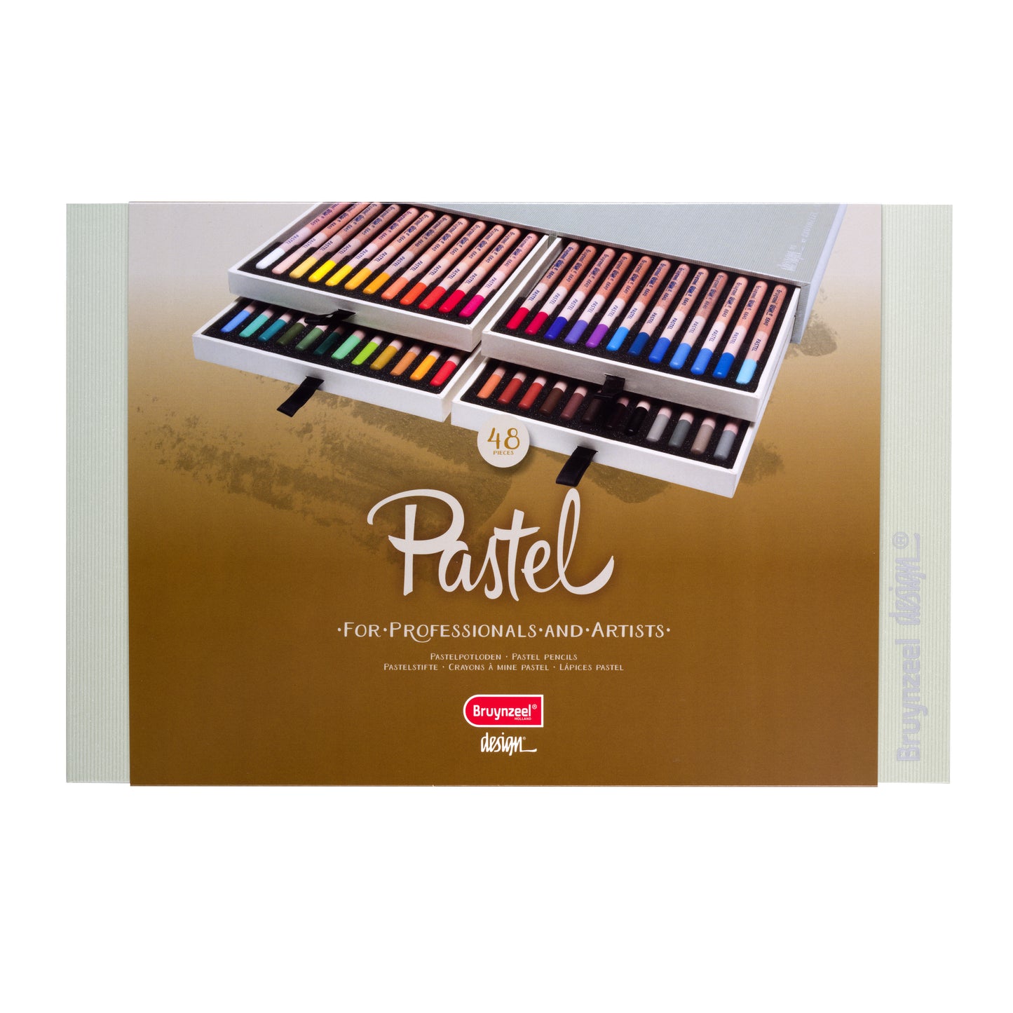 Bruynzeel -  telpotlood Design met luxe bewaardoos set à 48 kleuren