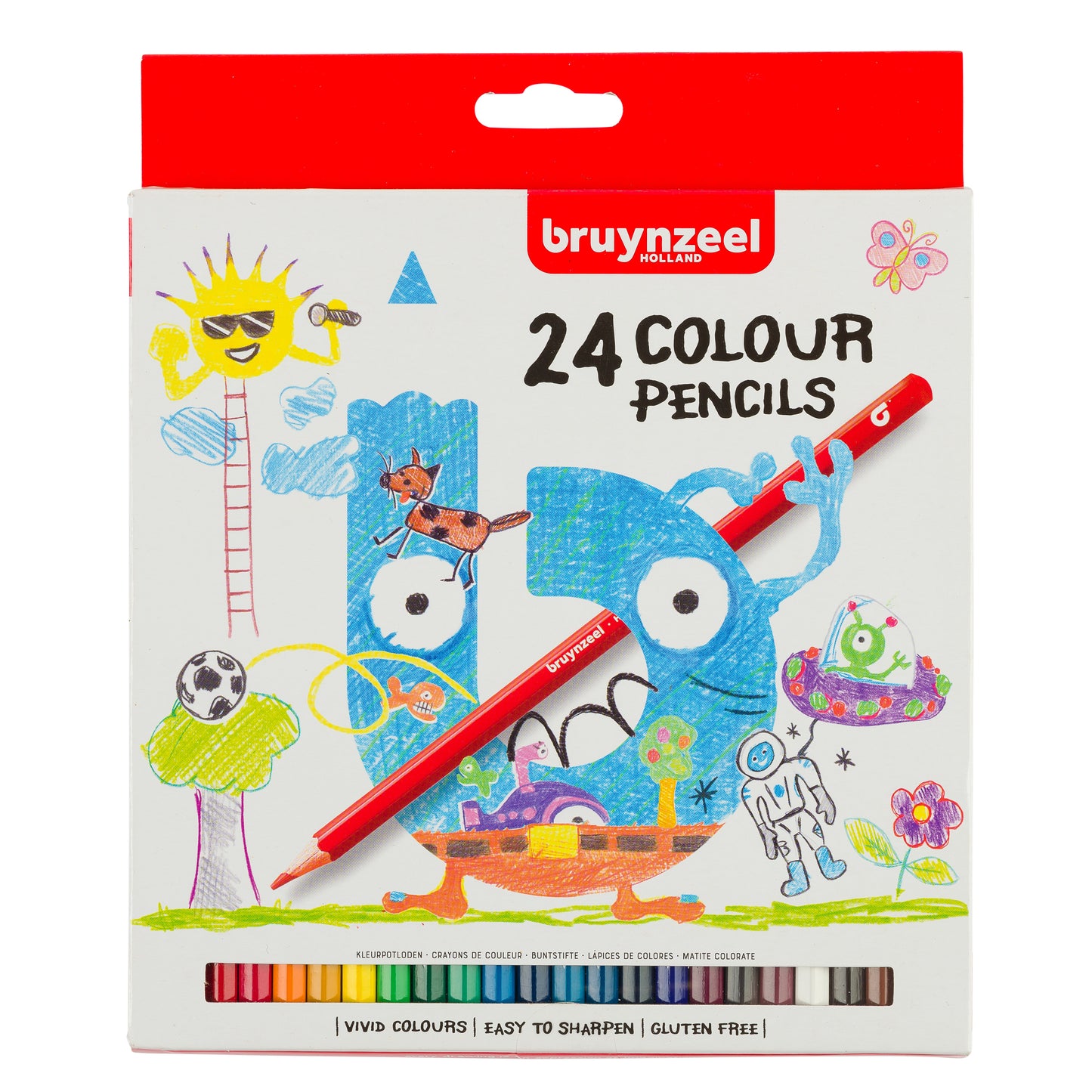Bruynzeel -  Kleurpotlood  kids set 24 kleuren | 6 stuks