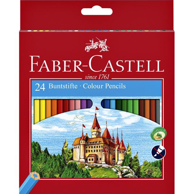 Faber Castell - Kleurpotloden Faber-Castell set à 24 stuks assorti