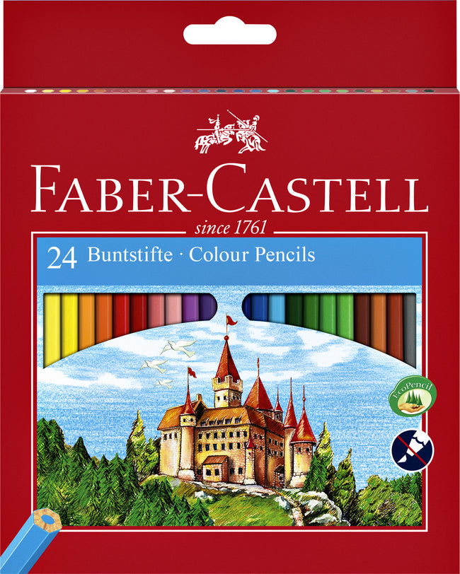 Faber Castell - Lápices de colores Faber-Castell surtidos set de 24 piezas