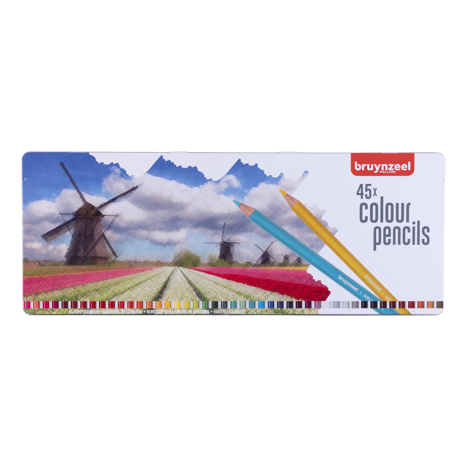 Bruynzeel - Matite colorate Olanda latta da 45 pezzi assortiti