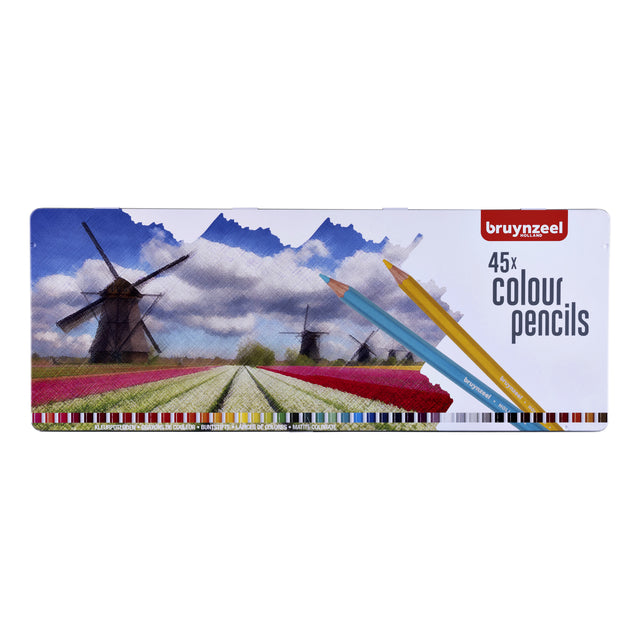 Bruynzeel - Kleurpotloden Holland blik à 45 stuks assorti